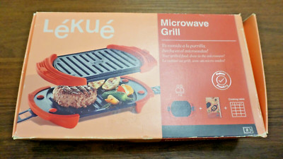 LEKUE MICROWAVE GRILL FOR 1-2 PERSON NEW