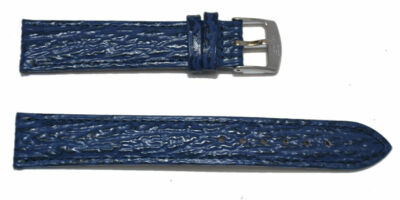 Bracelet De Montre En Cuir 'Requin Sur Requin' Frivolux - 18mm - Marron - Occasion
