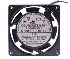 1PCS FP-108AX S1B 8025 AC220V/240V 0.12A/0.10A 8CM Silent Cooling Fan