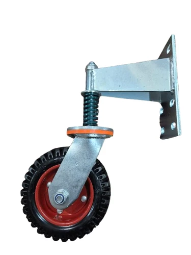 Swing Gates Silver Gate Wheel Wheels Rotation Spring Loaded Bracket Casters - Picture 3 of 17