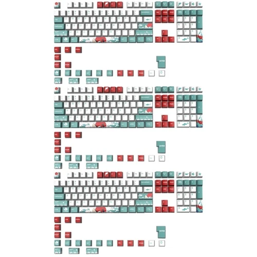  3 Pieces Korallenseetastkappe Tastenkappen Mechanische Tastatur Für