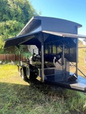 Custom Black BBQ Pit Trailer 18'