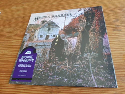 BLACK SABBATH - FIRST LP - PURPLE & BLACK SPLATTER COLOURED VINYL -OZZY OSBOURNE - Picture 4 of 11
