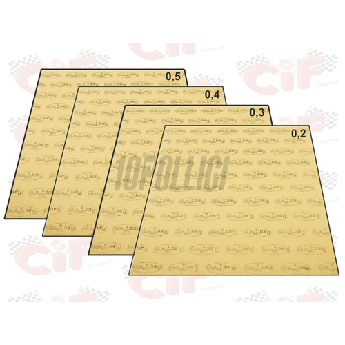 Carta Per Guarnizioni Elring Abil N - Set Di 5 Fogli Spessori Diversi (0.25, 0.5, 0.75, 1.0, 1.5 Mm), Formato 290x210 Mm