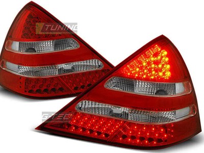 Takavalot mallille for Mercedes R170 SLK 96-04 Punainen Valkoinen LED EAGLE EYES