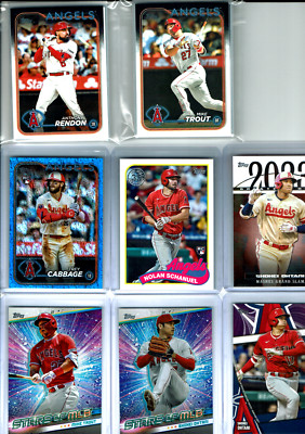 2024 Topps Baseball Series 1 & 2 Los Angeles Angels Team Set 28 Base Cards +WOW+