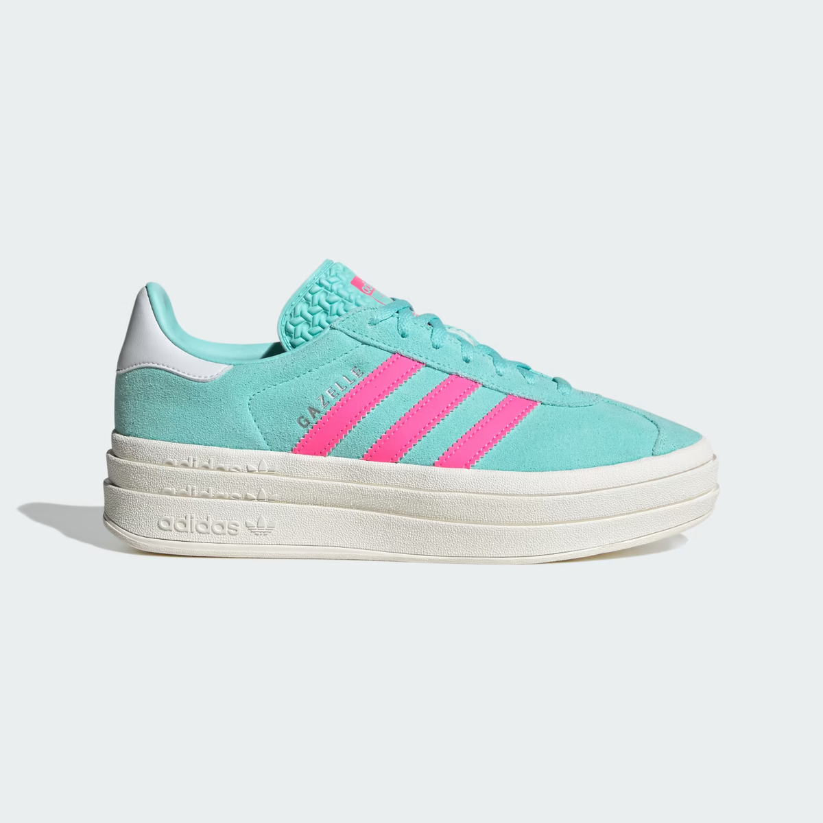 adidas Gazelle Bold Wonder Flash Aqua/Lucid Pink/Cloud White adidas Gazelle Bold Wonder Flash Aqua/Lucid Pink/Cloud White