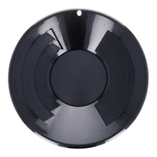 ASR Outdoor 14" Inch Black Dual Riffle Gold Panning Pan for Mining Prospecting