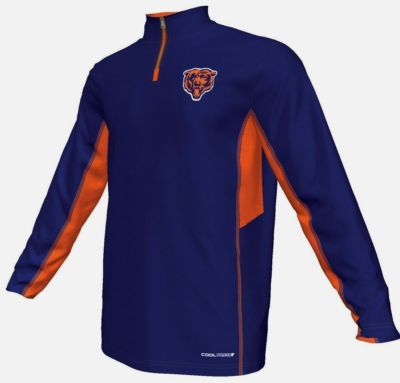Denver Broncos 1/4 Zip Defending Zone Synthetic Jacket 2XL Navy Cool Base NFL