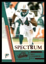 2007 Playoff Absolute Memorabilia #83 Chris Chambers Red Spectrum Dolphins