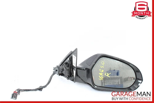 12-18 Audi A6 Front Right Passenger Side Door Rear View Mirror Black OEM