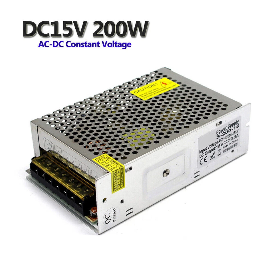 24A 30W-360W DC 15V LED Power Supply Switch Driver Strip Bulb Light Transformer - Image 4 of 4
