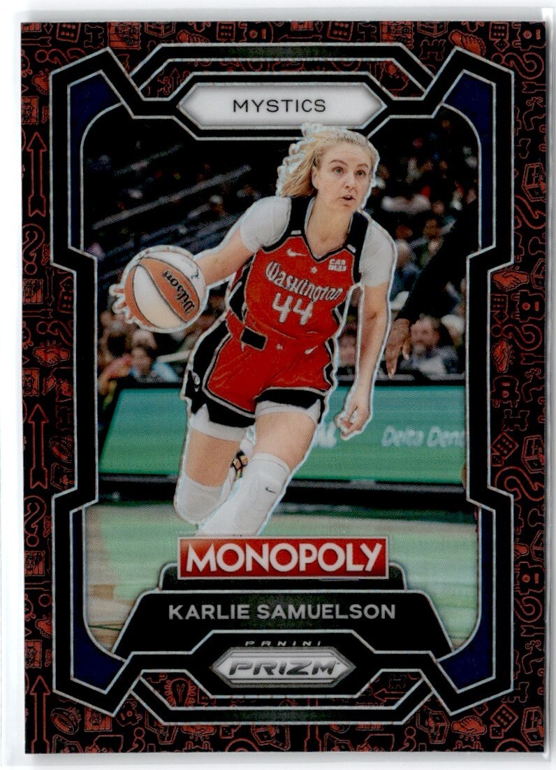 2024-25 WNBA Monopoly Prizm Dice Prizm Karlie Samuelson Washington Mystics #33