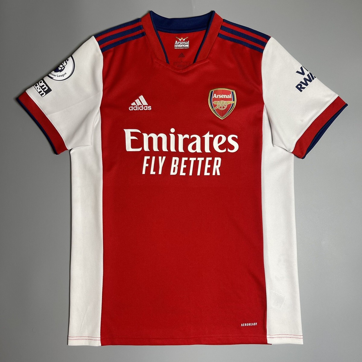 ARSENAL ADIDAS 2021/2022 FOOTBALL SOCCER HOME JERSEY #7 SAKA SIZE