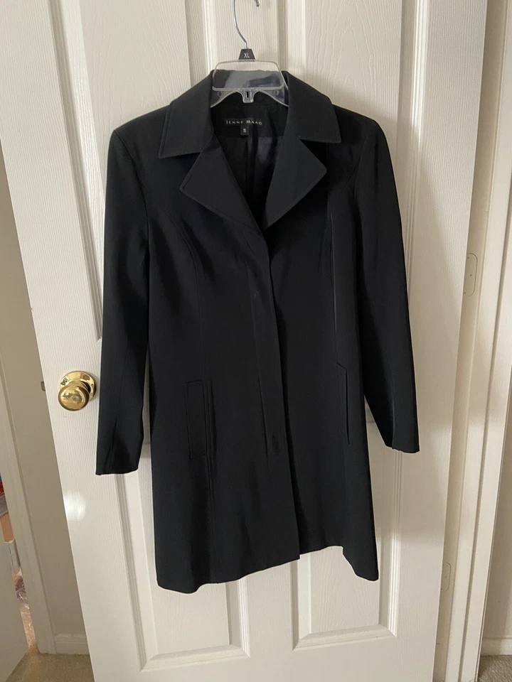 Abrigo Chaqueta Mujer de Jenne Maag Negro Talla Pequeña Foto 2 de 4