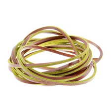 Lacci in Cuoio per Timberland - Stringhe Gialli e Marrroni sezione quadrata