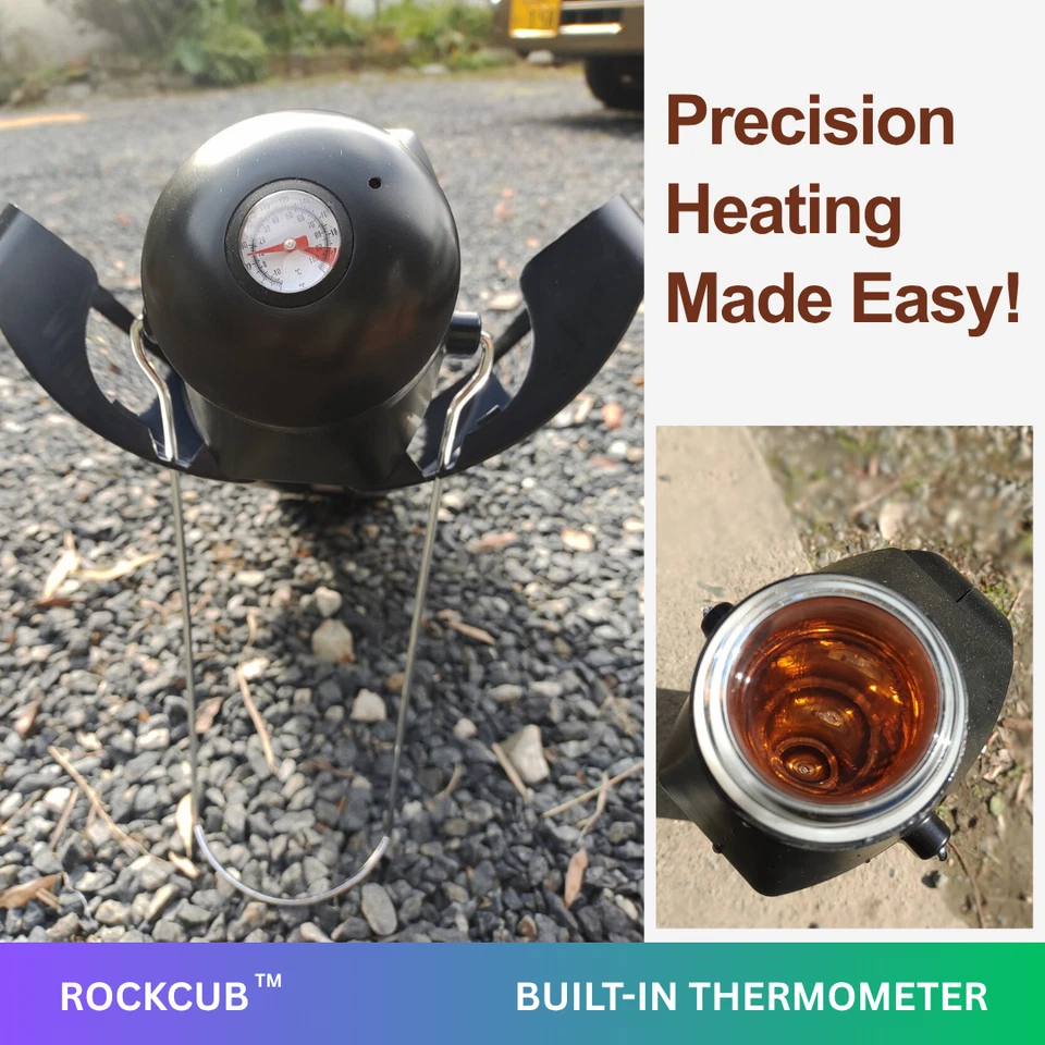 便携式太阳能水壶野营远足太阳能保温瓶 33.8 液量盎司 — 第 4/4 张图片