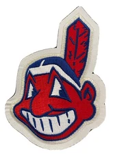 Cleaveland Indians Chief Wahoo Retro Embroidered Iron-On Patch
