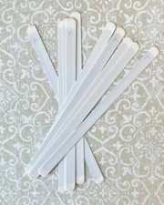 10 Piece 1/2" White Steel Corset Making Boning 9" long