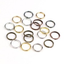 150-600pcs/lot 4-20mm Double Loops Open Jump Split Rings for DIY Jewelry Making