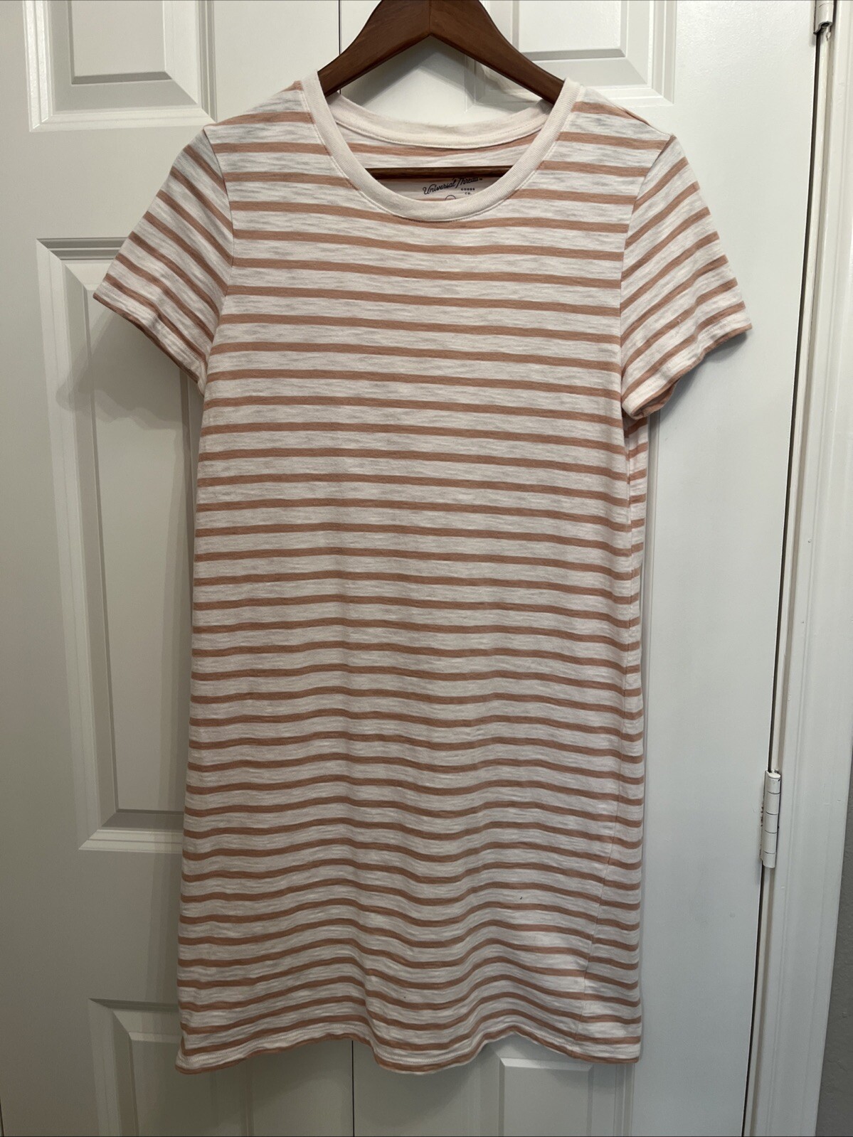Universal Thread Tan White Stripe Basic T Shirt D… - image 2