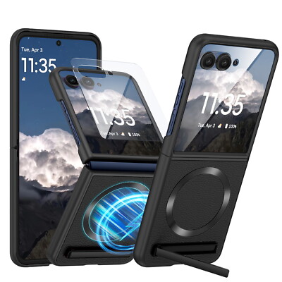 For Motorola Razr Plus 2024 Case Magasfe Shockproof  Built-in Screen Protector