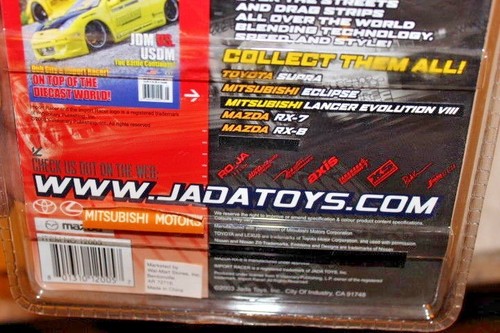 Jada Toys Import Racer! 1:64 2003 Mitsubishi Eclipse SST 3G HKS ShineStreet RARE - Picture 3 of 3