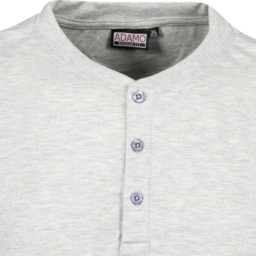 Camiseta Hombre Serafino Manga Corta Cuello Redondo con Botones Tallas Mayores XXL-10XL - Imagen 13 de 19