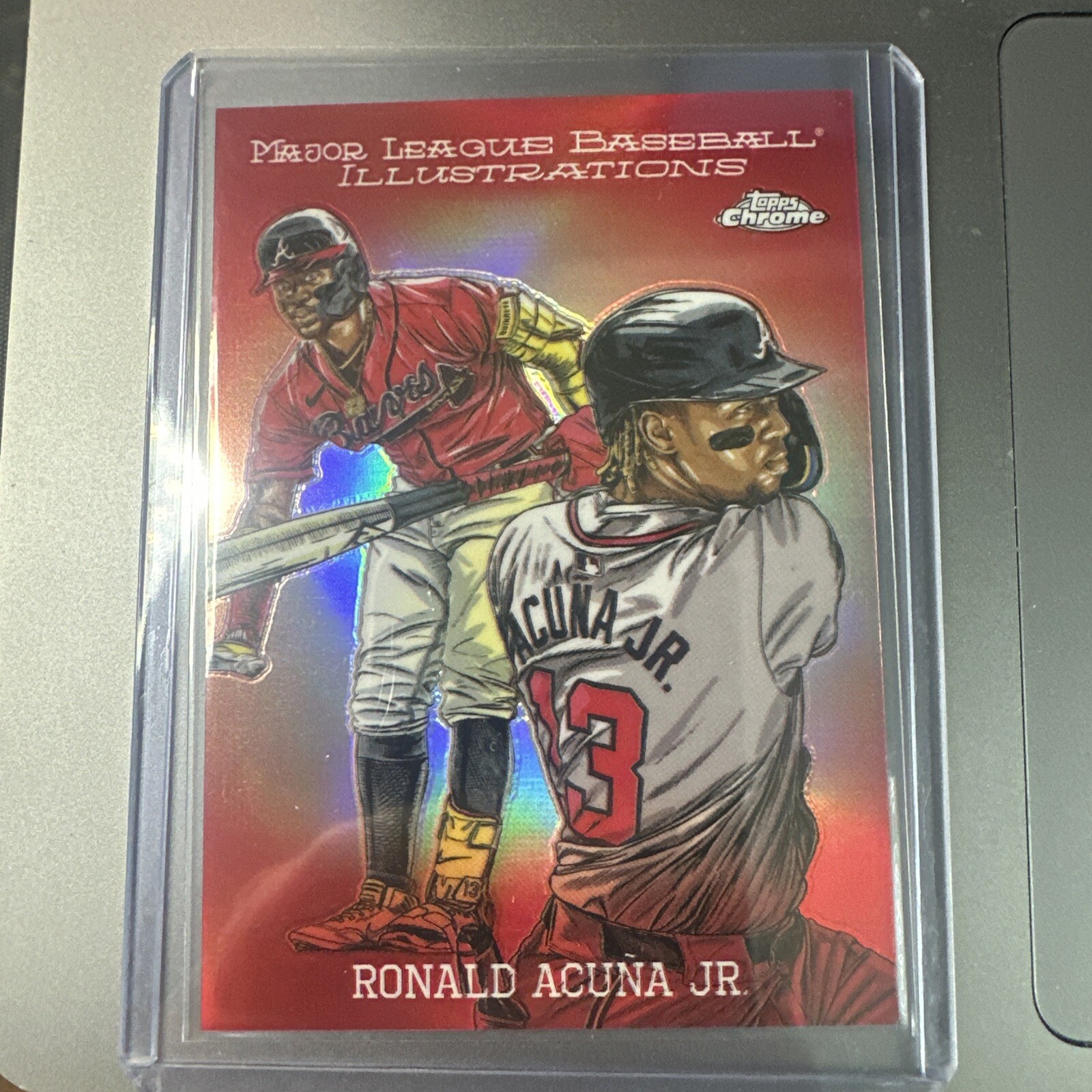 2024 Topps Chrome Update Ronald Acuna Jr. Major League Illustrations
