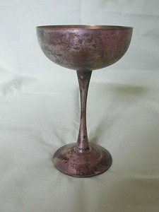 Vintage Champagne Wine Goblet Silverplate Rosenzweig's Eales EPB 1779 Engraved