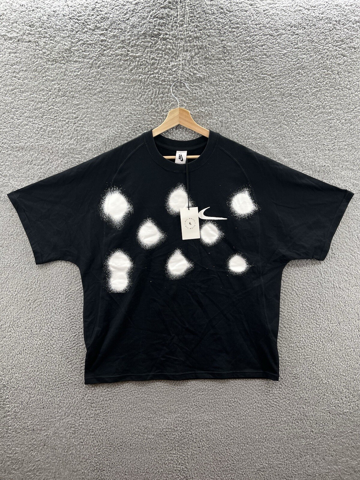 OFF WHITE X NIKE T shirt Nike x Off White Spray Dot maniche corte CU2477 010 taglia large