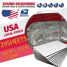 37Sqft Sound Deadener Automotive Insulation Heat Shield Noise Kill Damping Mat