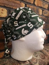 MICHIGAN STATE UNIVERSITY SPARTANSHandmade SURGICAL SCRUB CAPS