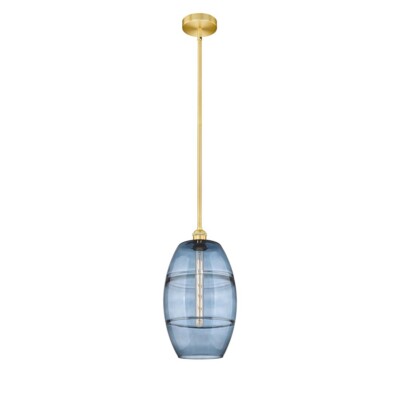 Innovations 616-1S Vaz 1Lt 10'' Stem Mini Pendant, GD/BL - 616-1S-SG-G557-10BL