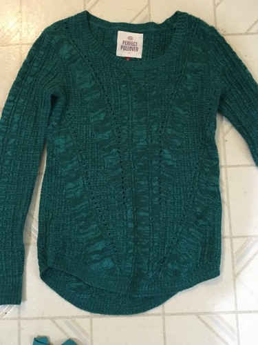Cherokee Junior Girls’ Extra Small Sweater And H&M Size Small Black Shirt