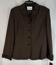 NWT Le Suit Paris New York Womens Blazer Jacket Coat Dress Skirt Set Size 14/16