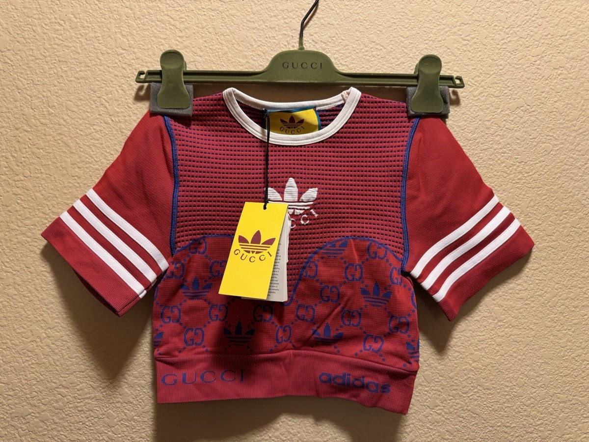 最終値下げ　adidas x Gucci GGチュールトップ Sサイズ adidas x Gucci GGチュール トップ - メルカリ