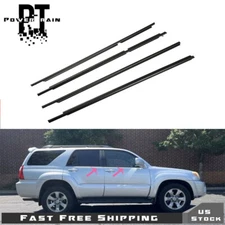 4Pcs Door Belt Molding Weatherstrip Kit For Toyota 4RUNNER 2003-2008 2009