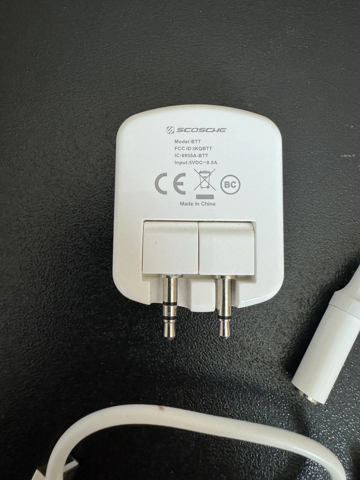 Nuevo transmisor de audio inalámbrico SCOSCHE BTTWT-SP para avión Bluetooth Foto 4 de 4