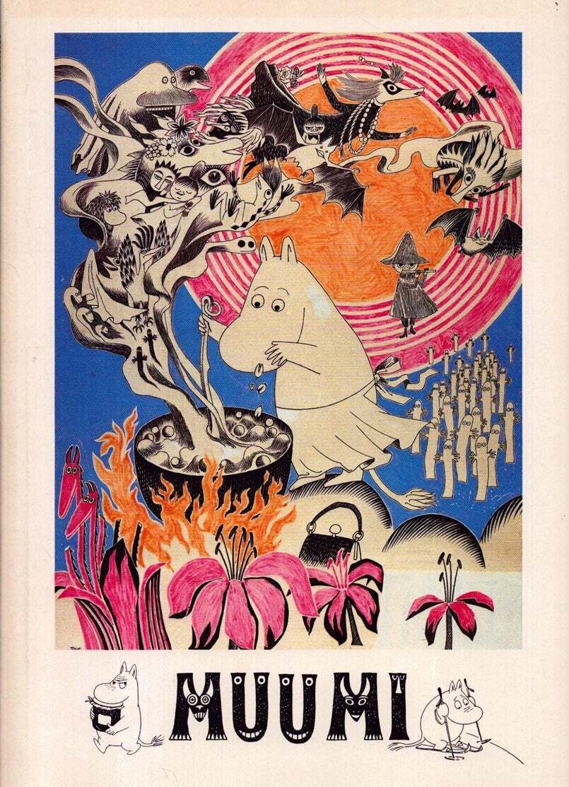 ムーミン B2ポスター Tampereen Taidemuseon Tuulikki Pietilä, Tove Jansson / Muumi Tampereen taidemuseo 27.4
