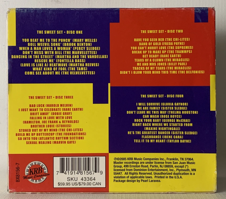 Rhythm & Blues - The Sweet Set - 4 Disc CD Set - Imagem 2 de 4