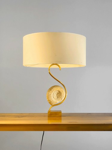 1970 LAMPE AMMONITE ART-DECO SHABBY-CHIC MODERNISTE Willy Daro Jansen Pergay - Imagen 6 de 7
