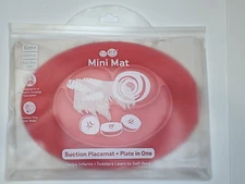 EZPZ The Mini Mat Baby Placemat Food Bowl/Plate Silicone Suction BPA free Red