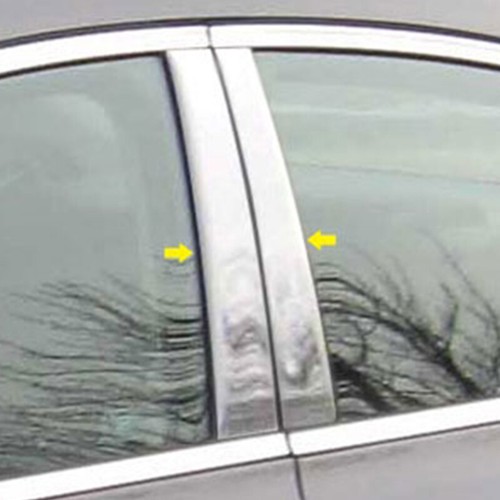 6pcs Silvery Pillar Posts Door Trim Cover Fit For Holden Captiva MaXX 2006–2009 - Picture 2 of 8
