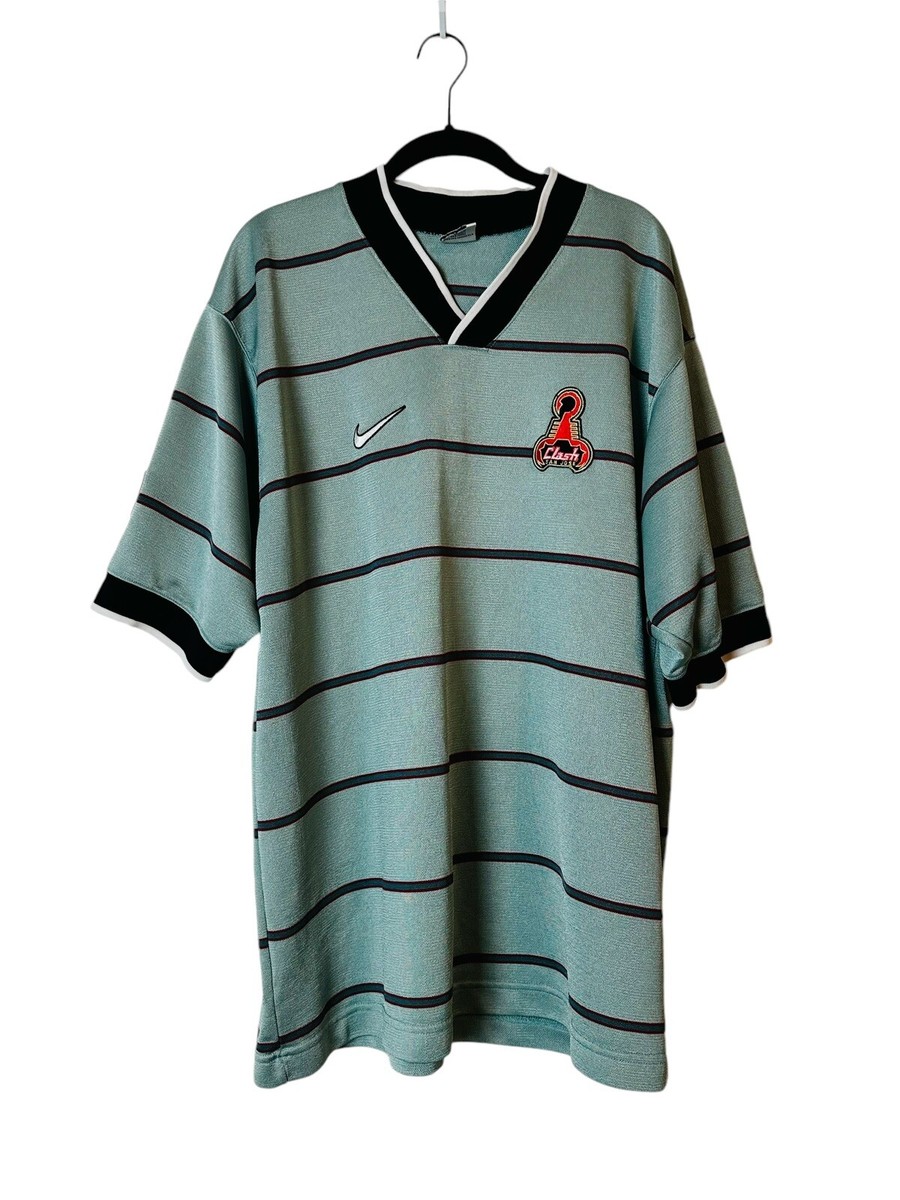 Vintage 1990s Nike Mens MLS San Jose Clash Soccer Futbol