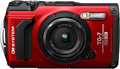 Olympus OM SYSTEM Tough TG-7 Digital Camera Red W/Box | eBay