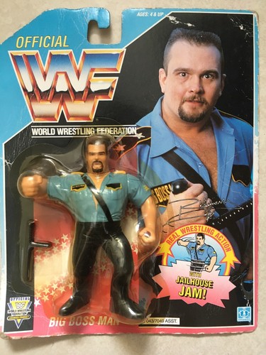 WWF Hasbro Big Boss Man Series 3 Sealed On Card...