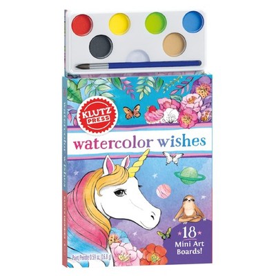 Klutz Watercolor Wishes Postcard Kit, 19 Piece Set, 19 Multicolor 