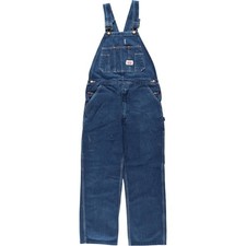 Used Round House denim overalls made in the USA men's size W34 approx. 