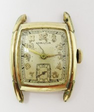 1942 WWII Hamilton USA 987A Watch 17Jewel 10K YGF Case Engr NJ Dept B and I 1945